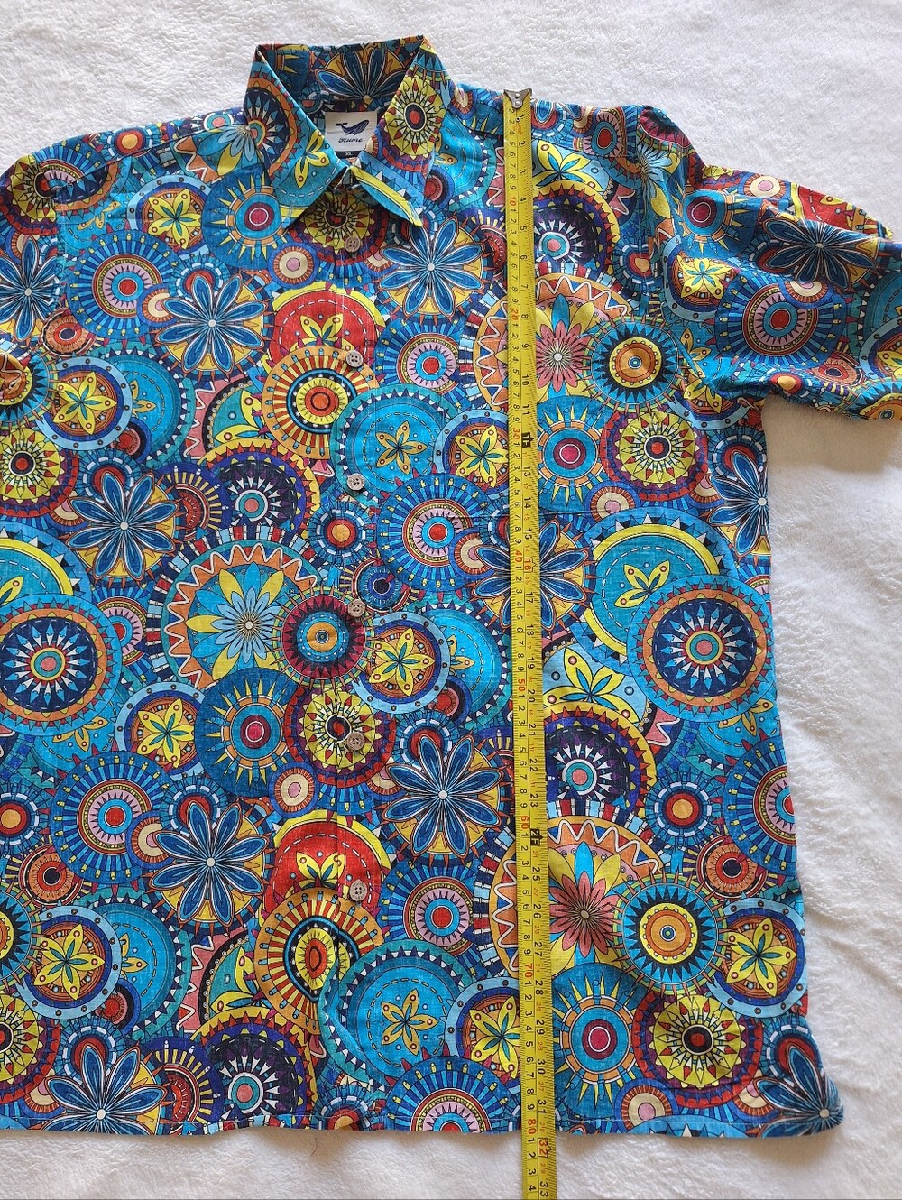 [BUNDLE OF 2] Yiume Men's Hawaiian Shirts XL 100% Cotton Mandala India Palace - Picture 7 of 14